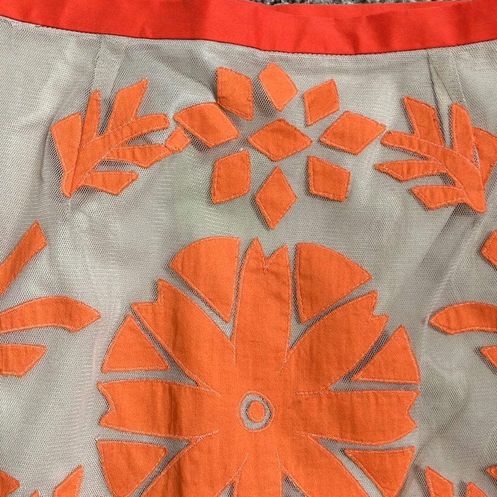 Etcetera Floral Appliqué Pencil Skirt - Sz 2 - Picture 3 of 9